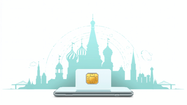 Russia travel-tech Canva cover: chet el uchun eSIM: O'zbekistondan safarga qo'llanma. eSIM Tayyor Uzbek blog cover.
