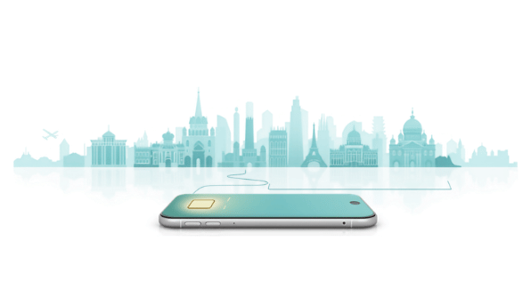Europe travel-tech Canva cover for eSIM Tayyor article: eSIM в Европе для туристов из Узбекистана.